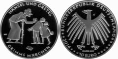 10 euro (Tales from the Brothers Grimm: Hansel and Gretel) from Germany-Federal Rep.