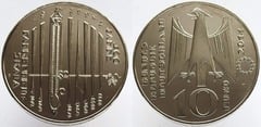 10 euro (300 Years of the Fahrenheit Scale) from Germany-Federal Rep.