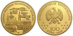 100 euro (City of Weimar - UNESCO World Heritage Site) from Germany-Federal Rep.