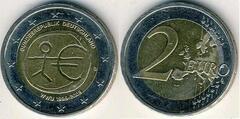 2 euro (10th Anniversary of Economic and Monetary Union / EMU / WWU) from Germany-Federal Rep.