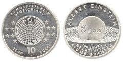 10 euro (Albert Einstein) from Germany-Federal Rep.