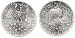 10 euro (Friedrich von Schiller) from Germany-Federal Rep.