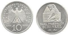 10 euro (Karl Friedrich Schinkel) from Germany-Federal Rep.