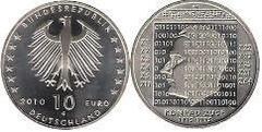 10 euro (Konrad Zuse) from Germany-Federal Rep.