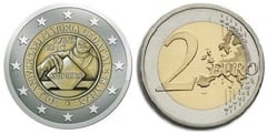 2 euro (30th Anniversary of the Age of Majority and Political Rights at 18 years of age) from Andorra