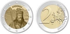 2 euro (The legend of Charlemagne) from Andorra