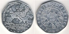 5 euro (Enlargement of the European Union) from Austria