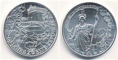 10 euro (60th Anniversary of the II Republic) from Austria