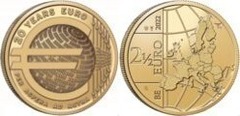 2 1/2 euros (20th Anniversary of the introduction of the Euro) from Belgium