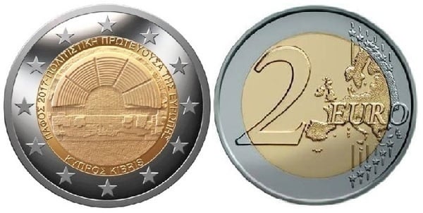 Photo of 2 euro (Pafos Capital Europea de la Cultura)
