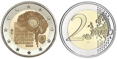 2 euro (20th Anniversary of Slovakia's Accession to the OECD) from Slovakia