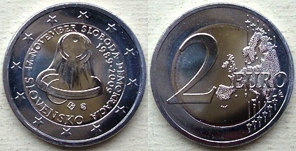 Photo of 2 euro (20 Aniversario de la Revolución de Terciopelo)