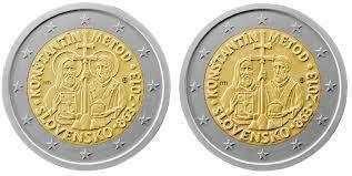 Photo of 2 euro (1150 Aniversario de la Misión de Constantino (Cirilo) y Metodio en la Gran Moravia)