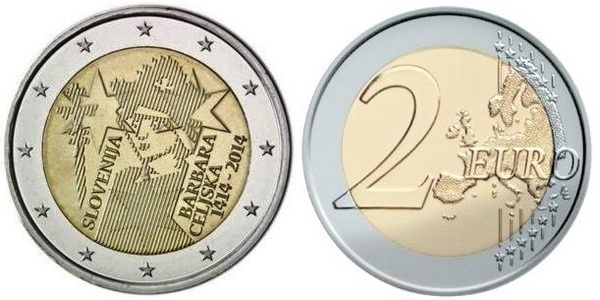 Photo of 2 euro (600 Aniversario de la Coronación de Barbara Celjska)