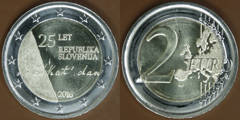 Photo of 2 euro (25 Aniversario de la Independencia de la República de Eslovenia)