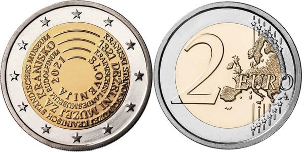 Photo of 2 euro (200 Aniversario del Primer Museo de Eslovenia)