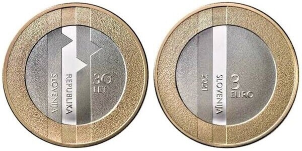 Photo of 3 euros (30 Aniversario de la Estadidad de Eslovenia)