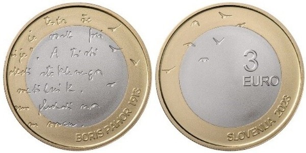 Photo of 3 euro (110 Aniversario del Nacimiento de Boris Pahor)