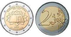 2 euro (50th Anniversary of the Treaty of Rome) from Slovenia