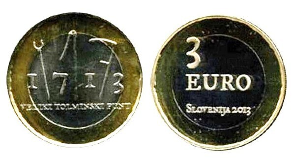 Photo of 3 euro (300 Aniversario del Gran levantamiento Campesino Tolmin)