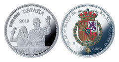 10 euro (50th Anniversary of H.M. King Felipe VI) from Spain
