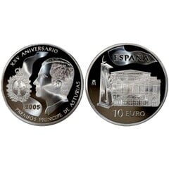10 euro (25th Anniversary of the Prince of Asturias Awards) from Spain