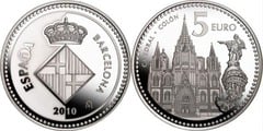 5 euros (Barcelona-Cathedral and Christopher Columbus) from Spain