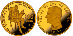 100 euro (IV Centenary - Don Quixote II) from Spain