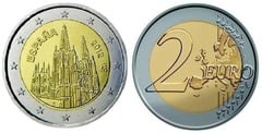 2 euro (UNESCO World Heritage Site - Burgos Cathedral) from Spain