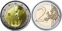 2 euro (100th Anniversary of the Birth of Paul Keres) from Estonia