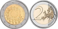 2 euro (30th Anniversary of the European Flag) from Estonia