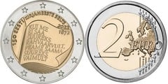 2 euro (150th Anniversary of the Estonian Literary Society) from Estonia