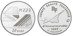 10 euro (40th Anniversary of the first Concorde flight) from France