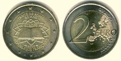 2 euro (50th Anniversary of the Treaty of Rome) from France