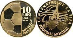 10 euro (FIFA's 100th Anniversary) from France