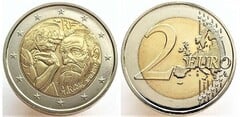 2 euro (100th Anniversary of Auguste Rodin's Death) from France