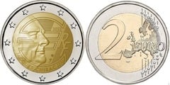 2 euro (90th Anniversary of the birth of Jacques Chirac) from France