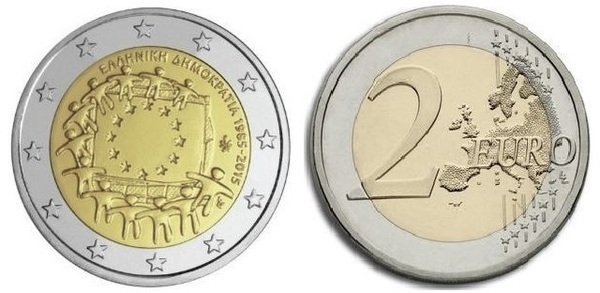 Photo of 2 euro (30 Aniversario de la Bandera Europea)
