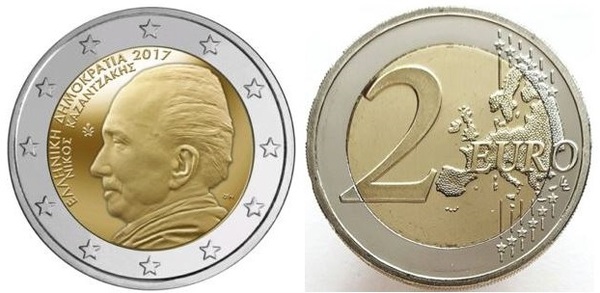Photo of 2 euro (60 Aniversario de la Muerte de Nikos Kazantzakis)