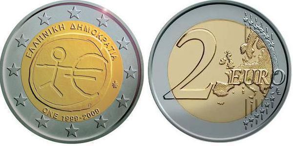 Photo of 2 euro (10 Aniversario de la Unión Económica Monetaria / UEM / ONE)