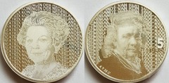 5 euro (400th Anniversary of the Birth of Rembrandt) from Netherlands 