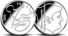 5 euro (75th Anniversary - Release) from Netherlands 