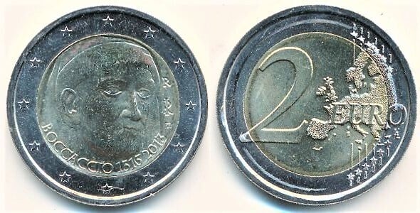 Photo of 2 euro (700 Aniversario del Nacimiento de Giovanni Boccaccio)