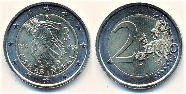 Photo of 2 euro (200 Aniversario de la Fundación del Arma de Carabinieri)