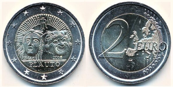 Photo of 2 euro (2.200 Aniversario de la Muerte de Plauto)