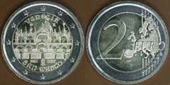 2 euro (400th Anniversary of the Completion of St. Mark's Basilica, Venice) from Italy