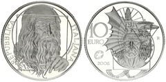 10 euro (Leonardo da Vinci) from Italy