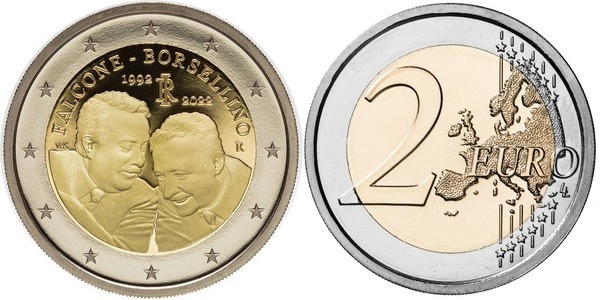 Photo of 2 euro (30 Aniversario de la Muerte de Falcone y Borsellino)