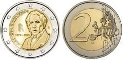 2 euro (150th Anniversary of the death of Alessandro Manzoni) from Italy