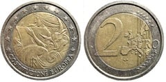 2 euro (1 Anniversary of the Signing of the European Constitution) from Italy